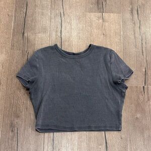 H&M Divided Dark Grey Crop Top